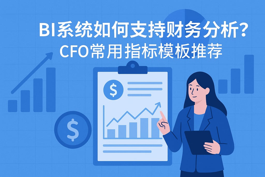 BI系统如何支持财务分析？CFO常用指标模板推荐"